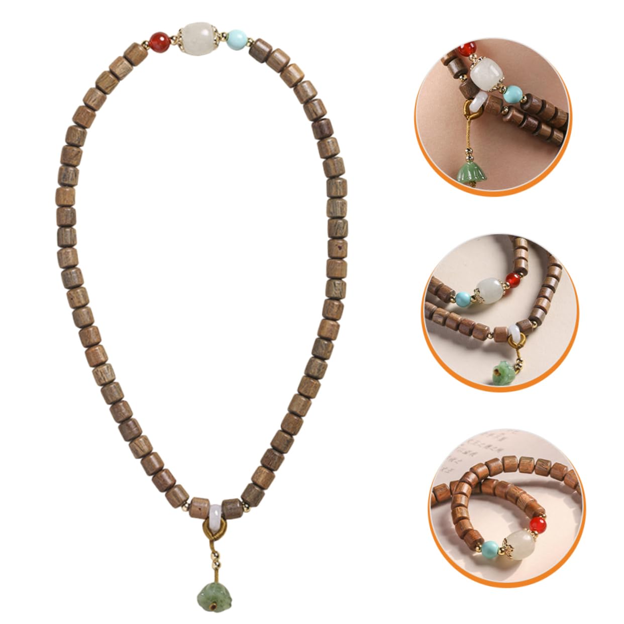 LIFKOME Lot De 5 Bracelets En Et Jade Pour Femme Breloques Tendance Perles De Prière Et De Perles De Bouddha