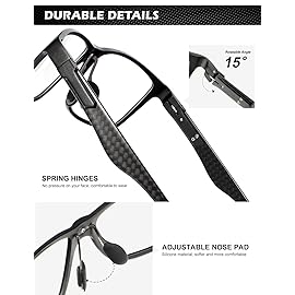 ANYLUV Blue Light Blocking Glasses Men Computer Gaming Glasses Lightweight Al-Mg Metal Anti Eyestrain Eye Protection