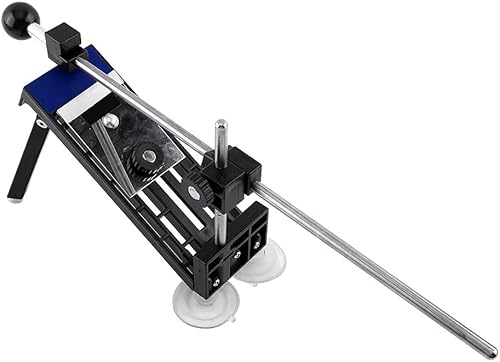 Miniatura 10 de Kit de afilador de ángulo fijo, kit profesional de sistema de afilado de cocina, herramienta de afilado de cuchillos con 4 piedras de afilar y bolsa