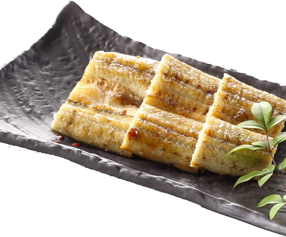 うなぎの夏目商店 国産 豊橋うなぎ 白焼き カット1kg (1枚45-65g) (約10人前) [簡易箱]