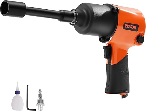 Miniatura 9 de VEVOR Llave de impacto neumática, pistola de impacto de aire de transmisión de 12 pulgada de hasta 880 pies-libras, par de torque rompe-tuercas,