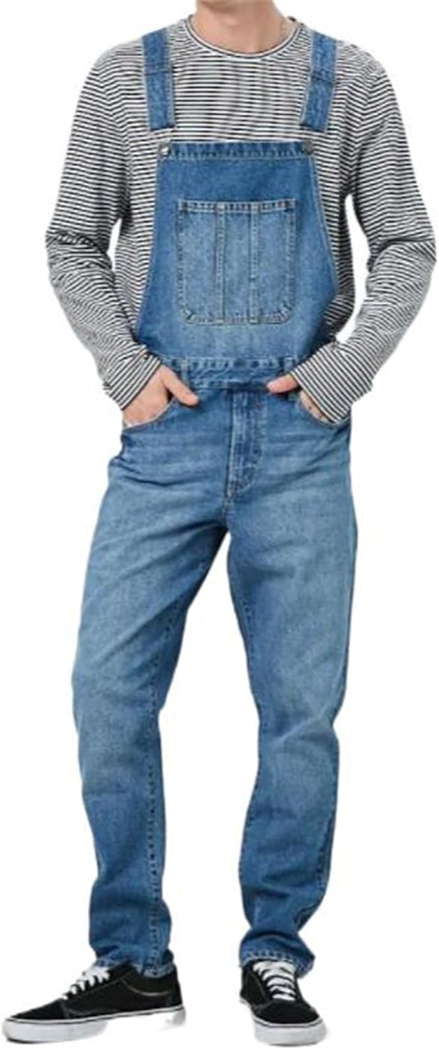 Overalls Men's Casual Loose Jumpsuit