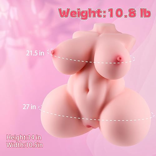 Miniatura 13 de Muñeca sexual pequeña de 2.7 libras, masturbador masculino, juguete de culo, mini coño de bolsillo, muñeca sexual pequeña, torso con 2 agujeros