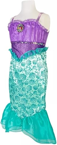 Miniatura 2 de Disney Princess Disfraz de Ariel para niñas, perfecto para fiestas, Halloween o juegos de simulación, 4-6X