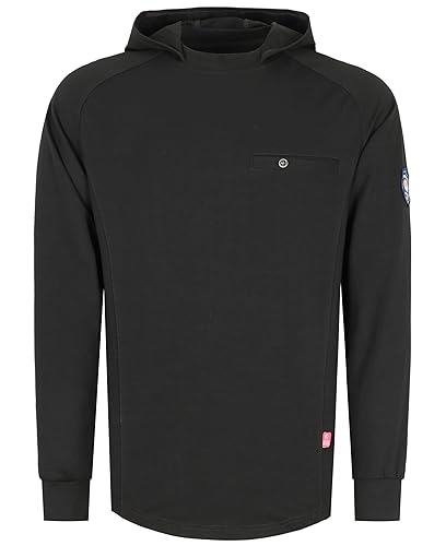 BOCOMAL FR Hooded T Shirts Chest Pocket Fire Resistant Summer