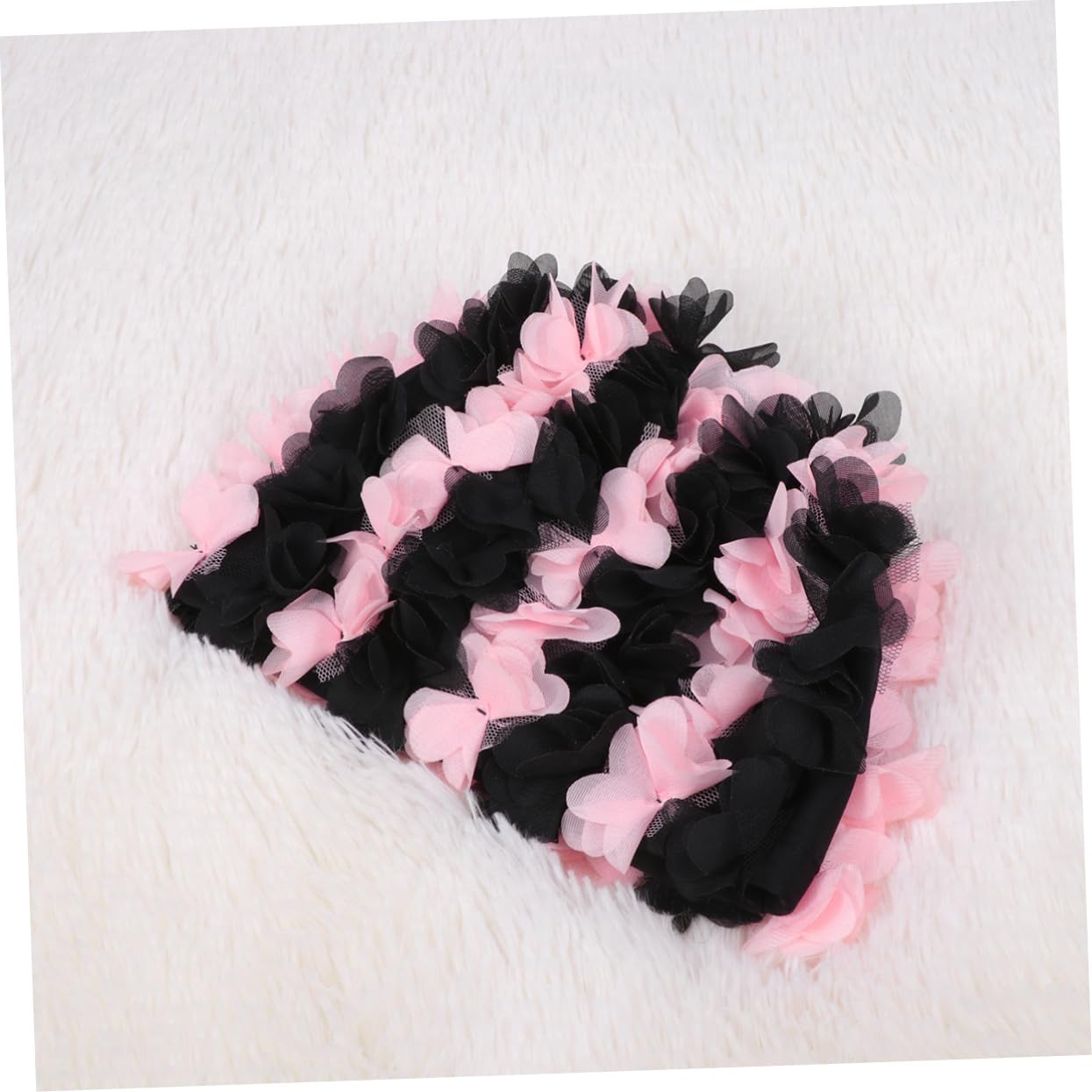 VANZACK 2piezas Gorro De Natación Forma De Diseño Elegante Material y Cómodo para Adultos Color Negro y Gorro Multifuncional
