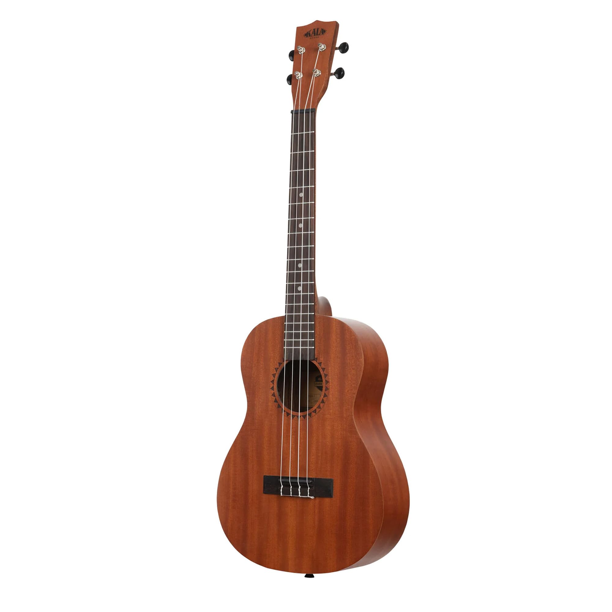 Kala - Kit ufficiale per imparare a suonare ukulele baritono, mogano satinato, include lezioni online, app di sintonizzazione e opuscolo