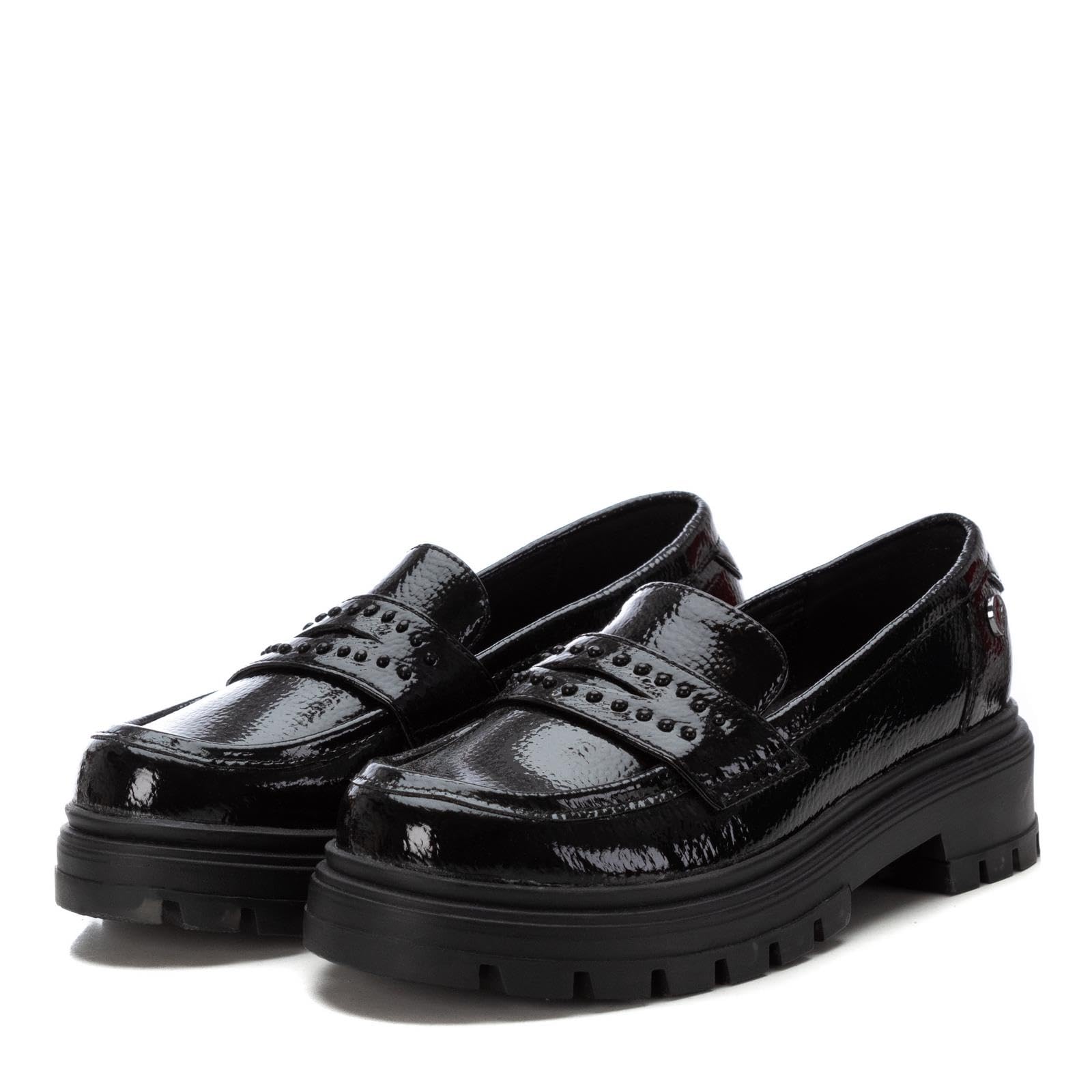 XTI - Mocasines Niña Negro - Calzado Cómodo y Versátil - Moda Casual - Modelo 15096701 (Talla 36)