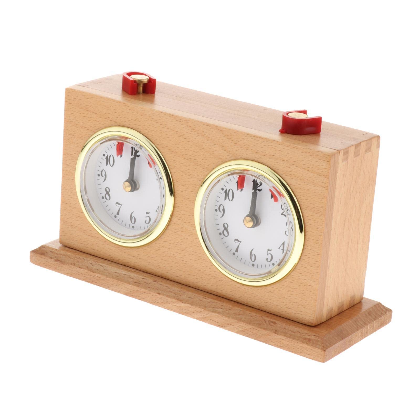 Orologio analogico retrò a scacchi, timer meccanico – conto alla rovescia, nessuna batteria necessaria, preciso, portatile, accessorio per giochi da tavolo per competizioni, adulti e