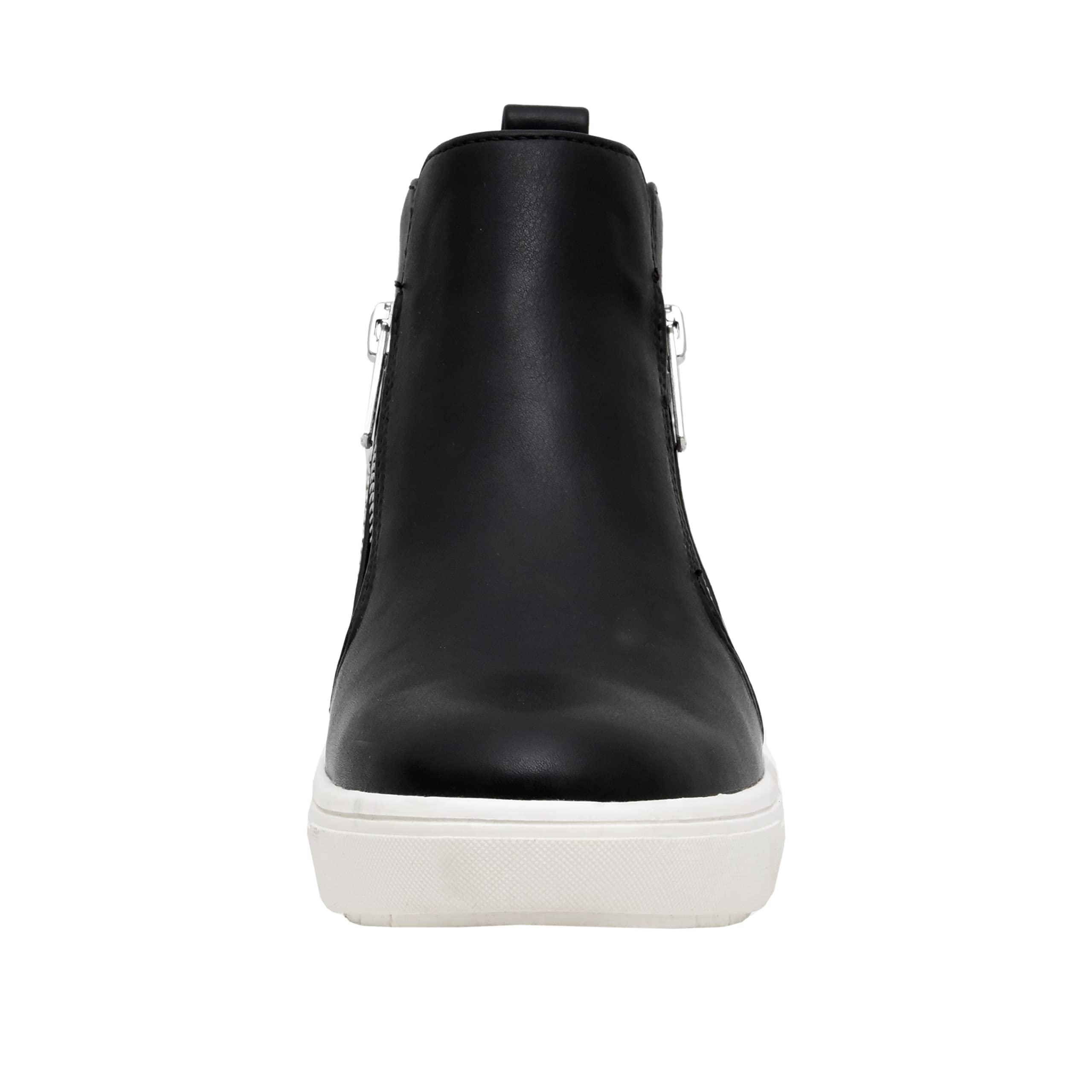 CUSHIONAIRE Hollywood - Sneaker con zeppa nascosta, con borchie e memory foam, nero, 41 EU
