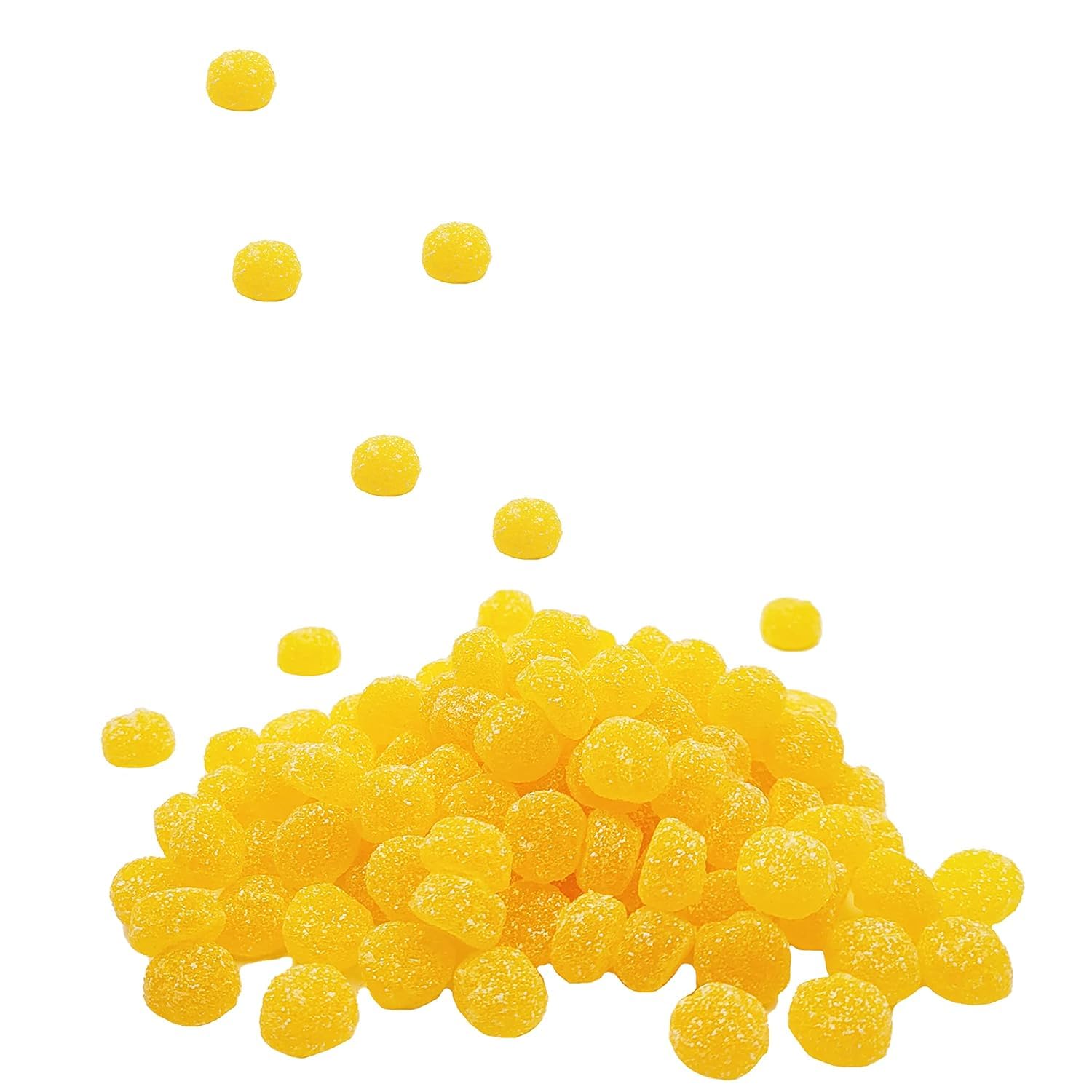 Sour Peach Buttons Gummies, Candies That Are Sour On The Outside With A Tasty Sweet Center, Great for Parties, Non-GMO (4.4 Pounds)