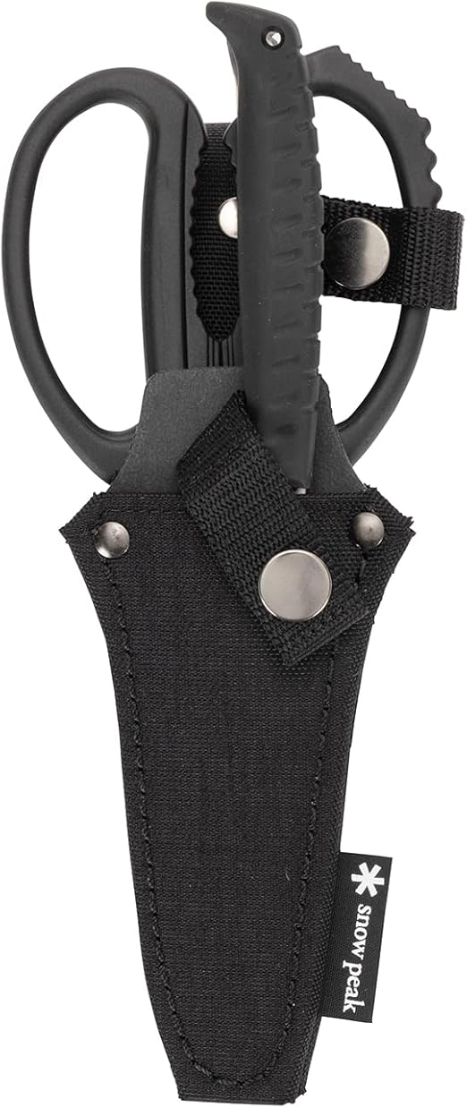 Snow Peak Kitchen Scissors Set - Garlic Press, Bottle Opener, Meat Tenderizer, Nut Cracker