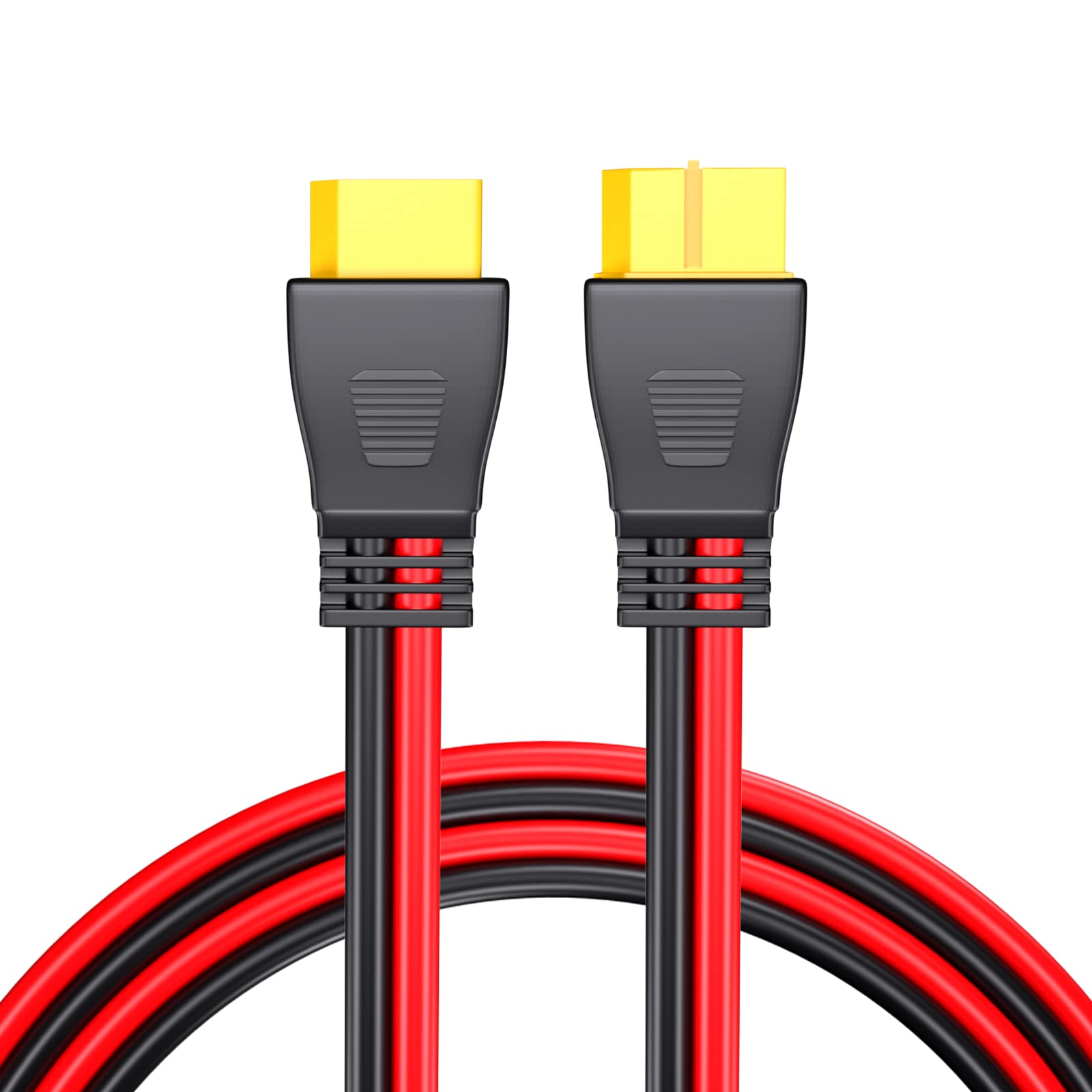 Câble de rallonge XT60 mâle vers femelle 12 AWG 3 m pour batterie RC, pack de batterie, générateur solaire, station d'alimentation portable et panneau solaire