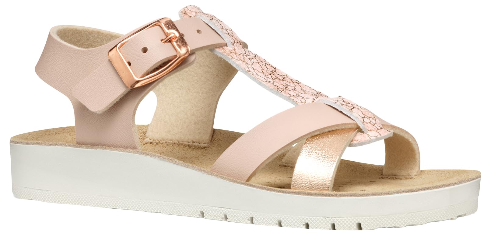 Geox J Sandal COSTAREI GI, Lt Rose/Rose Gold, 10 UK Child