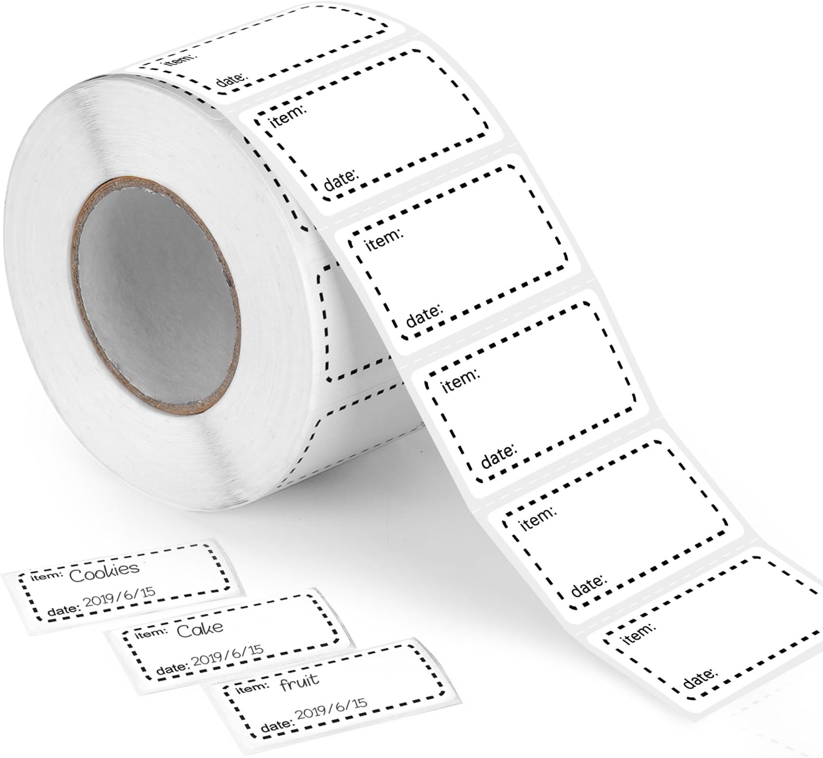 ilauke 1000 Food Labels 50x20mm(Black)