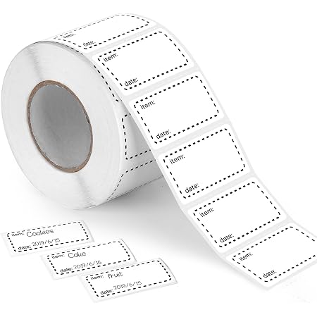 Erik Aufkleber Selbstklebend – 16 Etiketten Weiß, 8x4 Cm, Zum Beschriften Für Schule & Büro
