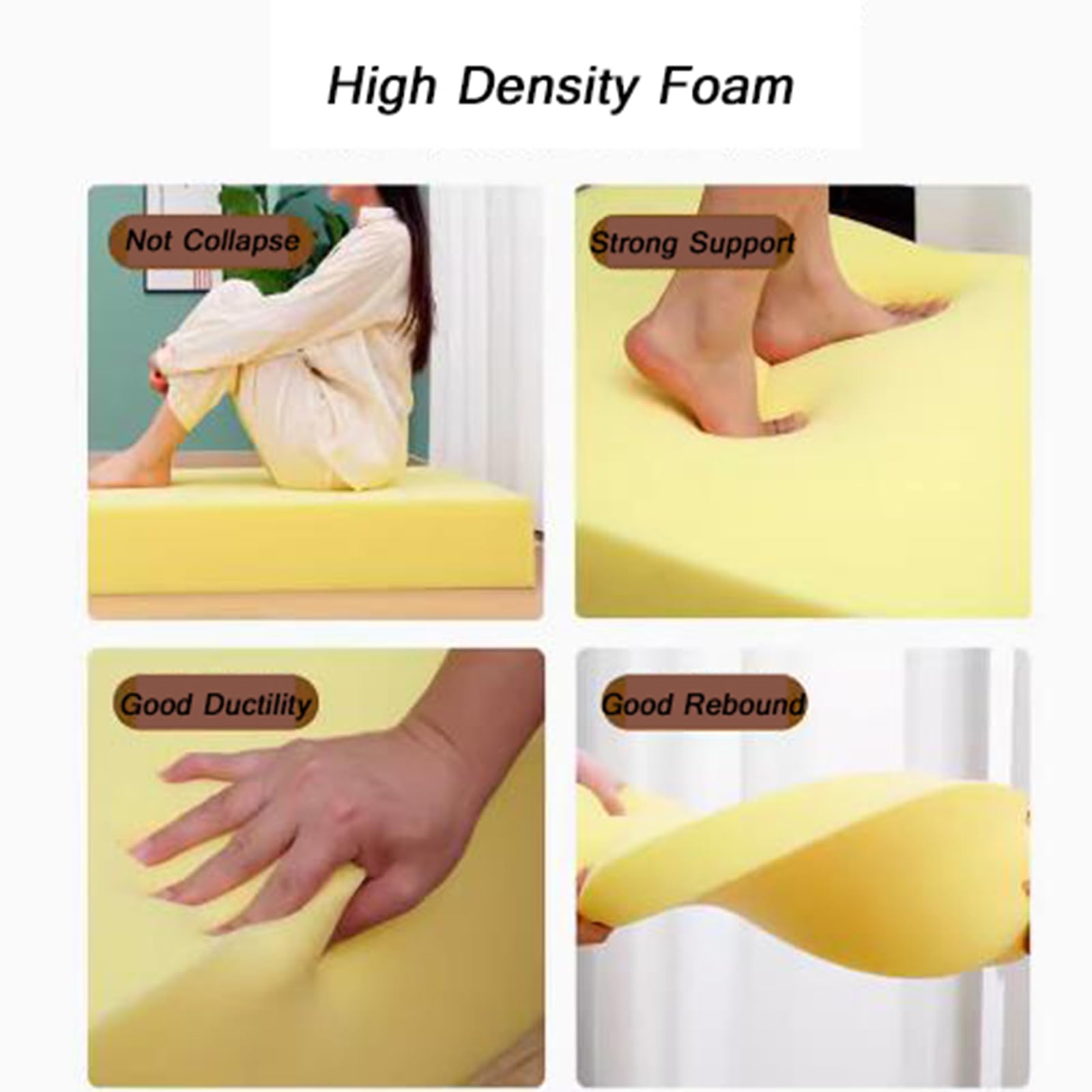 Cuscino Per Panca In Pelle PU Personalizzabile - Sfoderabile, Impermeabile, Antiscivolo - Scegli Dimensioni, Colore E Spessore - 4