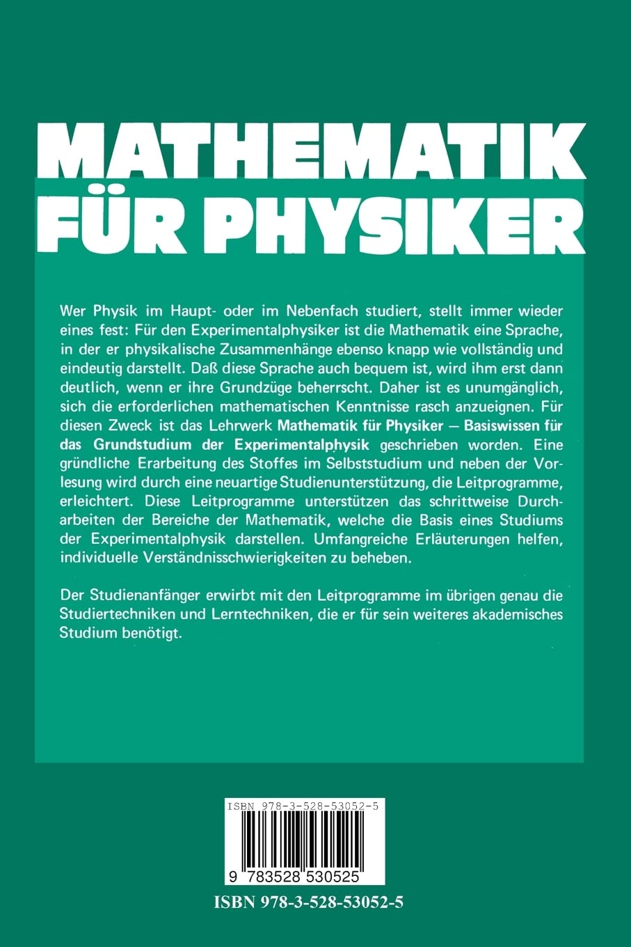 Mathematik für Physiker: Basiswissen für das Grundstudium der Experimentalphysik