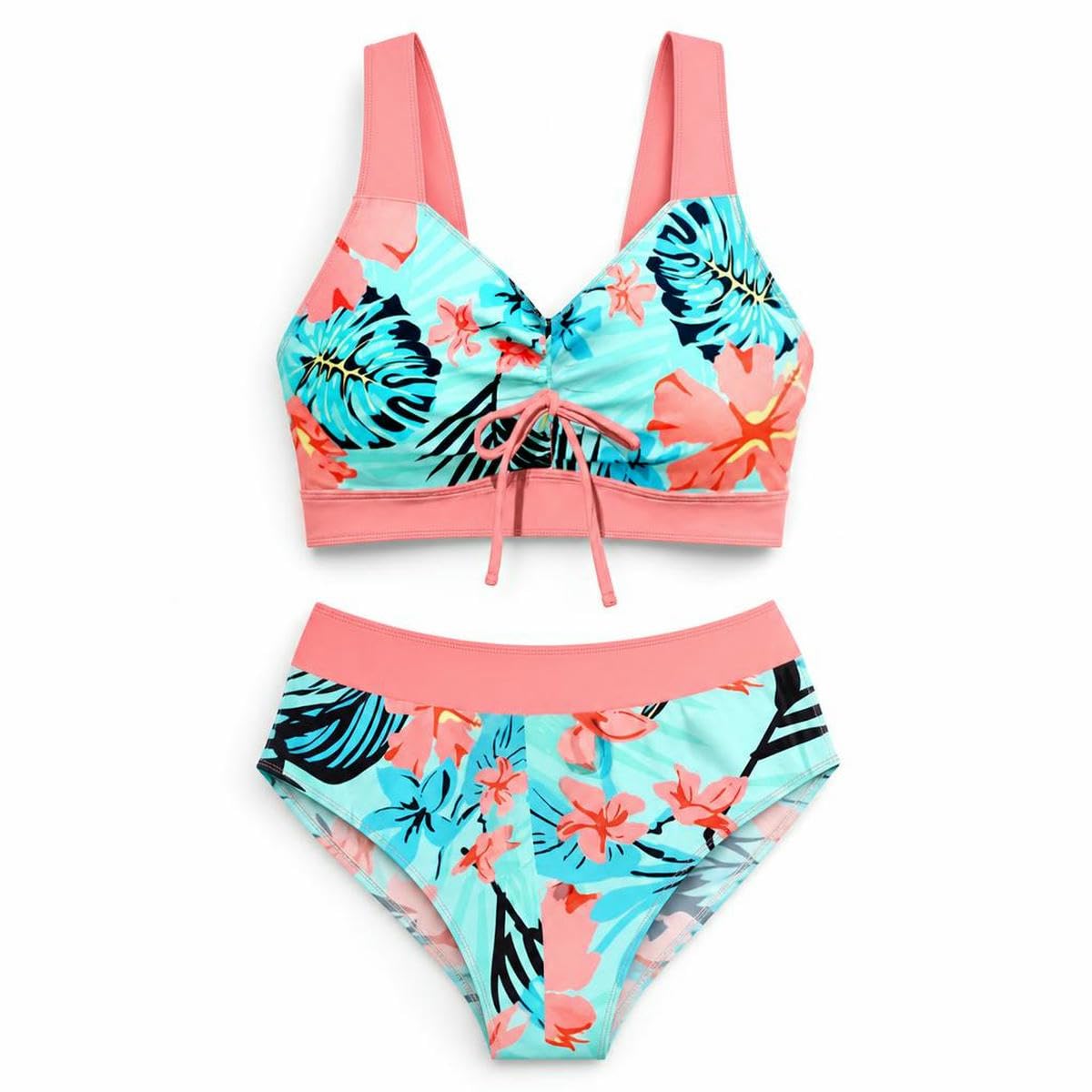 Conjunto de Bikini de Poliamida | Bikini de playa for mujer multicolor S-6XL de 2 piezas