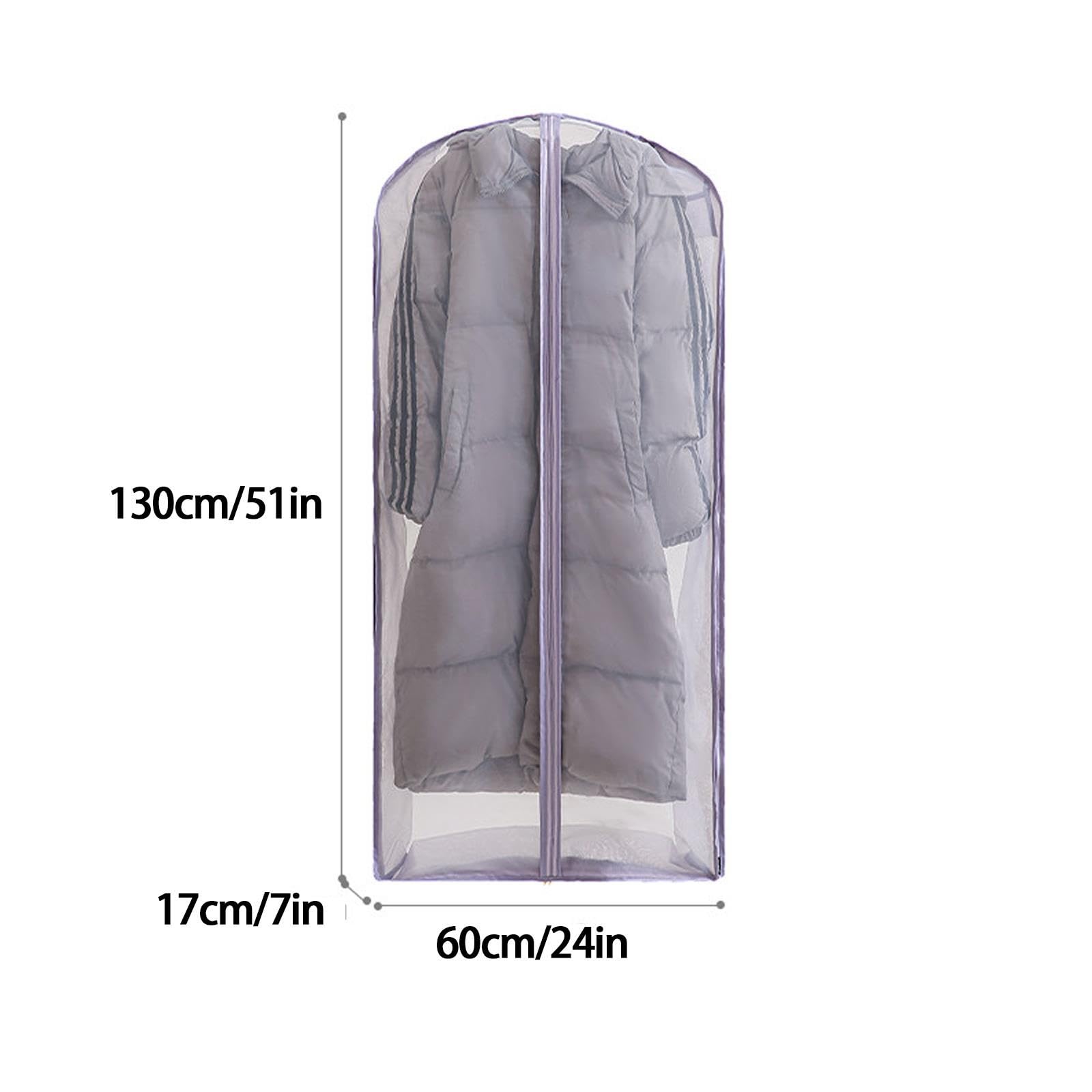 Paquete de 3 Fundas Ropa Armario Colgar Compresibles de Tela de Organza