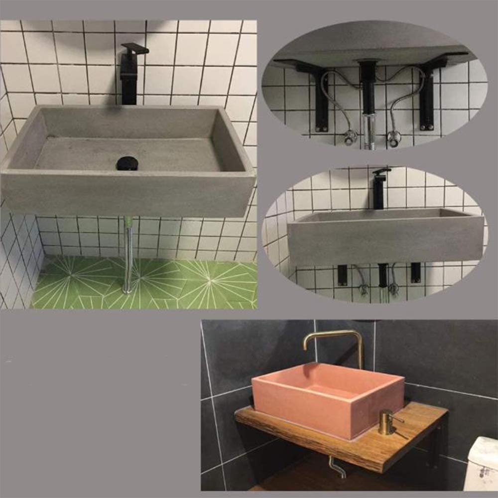 JXJX Staffe per Mensole 40 Cm, Staffe per Mensole Pesanti Ad Angolari Carico Massimo150kg, Staffa da Parete Ferro, Staffe per Scaffale Pesante Forma A L Nero, 2 Pezzi