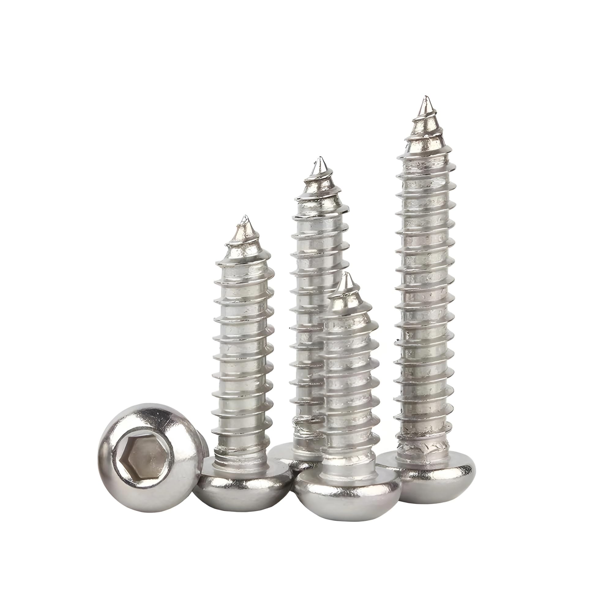 Tornillos De Rosca Hexagonales Hierro Y Acero Inoxidable, Tamaño M2, M3, M4, M5, M6, M8, M10, Perno Tuerca(65mm,M10 x 2 pcs)