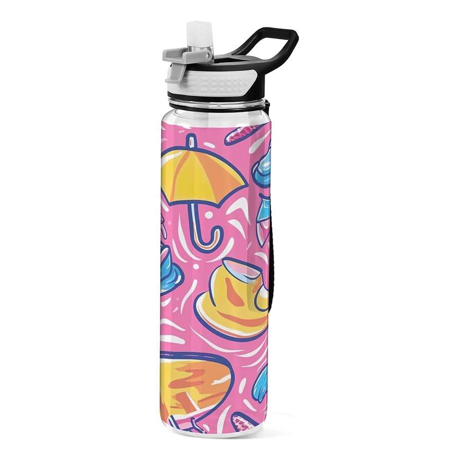 NOsWEA 花村想太 touch_bottle Amazon.com: Nesatuwa 32 oz Happy Summer Water Bottles with