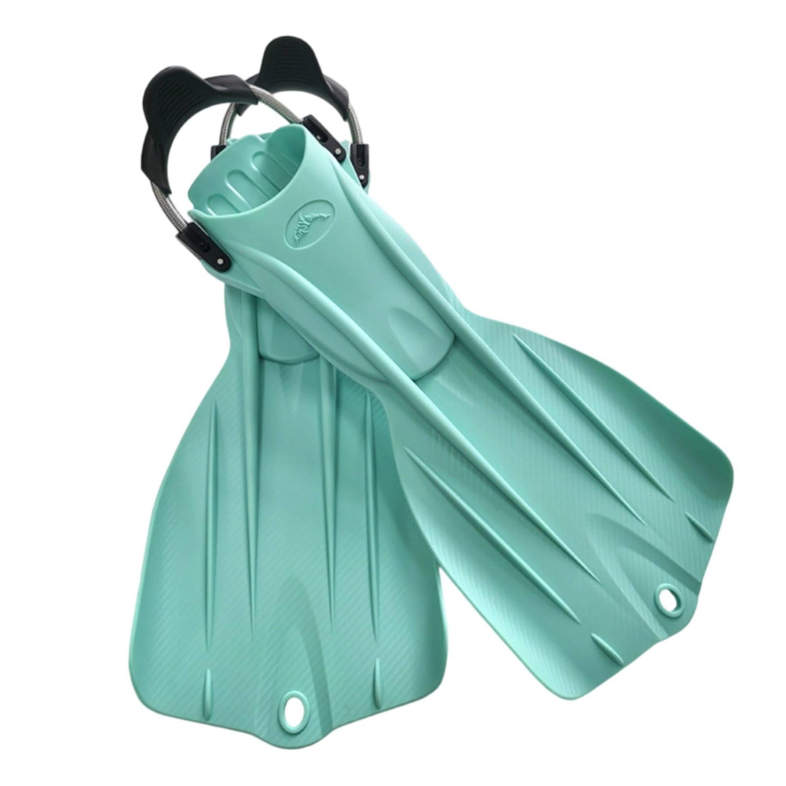 Amagogo Aletas de Buceo Profesionales con Largas Aletas Equipamiento con Ajuste Ergonómico y Estabilidad en el Talón Diseño de Bajo y Mayor Empuje Adecuada