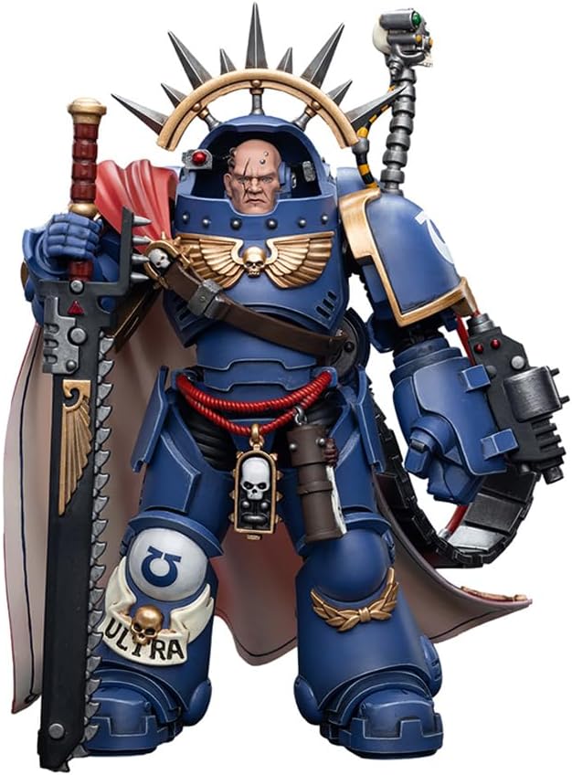 JoyToy Warhammer 40K 1/18 Action Figure Mecha Joy Toy Model Toys Ultramarines Captain in Gravis Armour