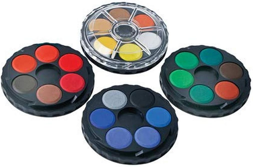 Koh-i-noor 24 Color Watercolors Wheel Stack Pack. 0171506