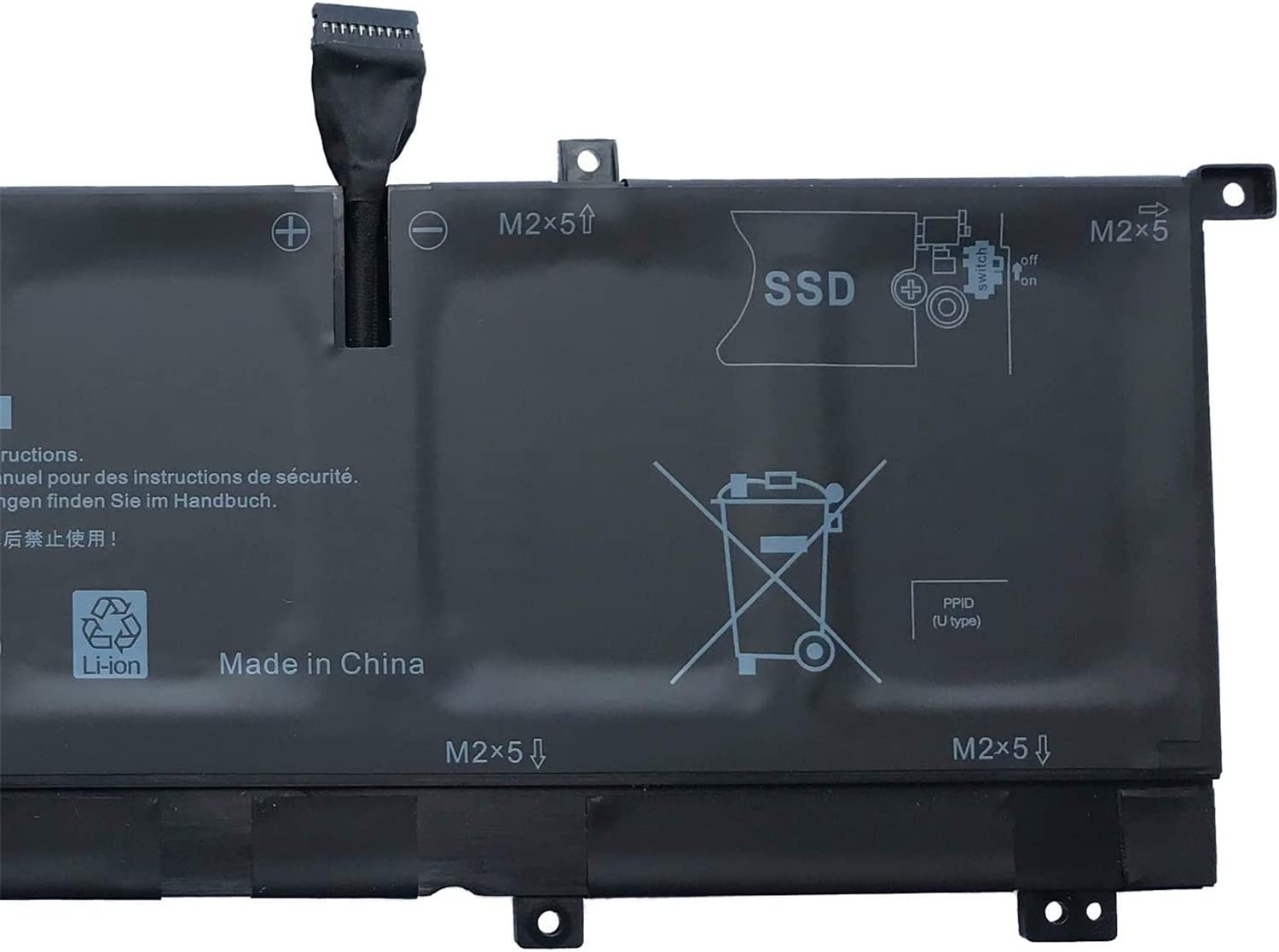 8N0T7 Battery for Dell XPS 15 9575 P73F001 Precision 5530 2-in-1 0TMFYT