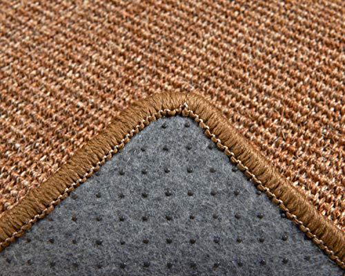 LSAIFATER Kratzmatte für Katzen, natürliche Sisalmatte, schützt Teppiche und Sofas (60x40cm, Braun) - 4
