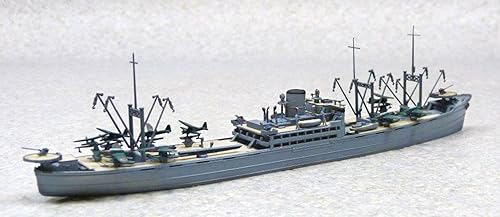 Miniatura 9 de Aoshima Bunka Kyozai 1700 Water Line Series - Transportador especial para embarcaciones de agua japonés azul marino Kimikawa Maru de plástico modelo