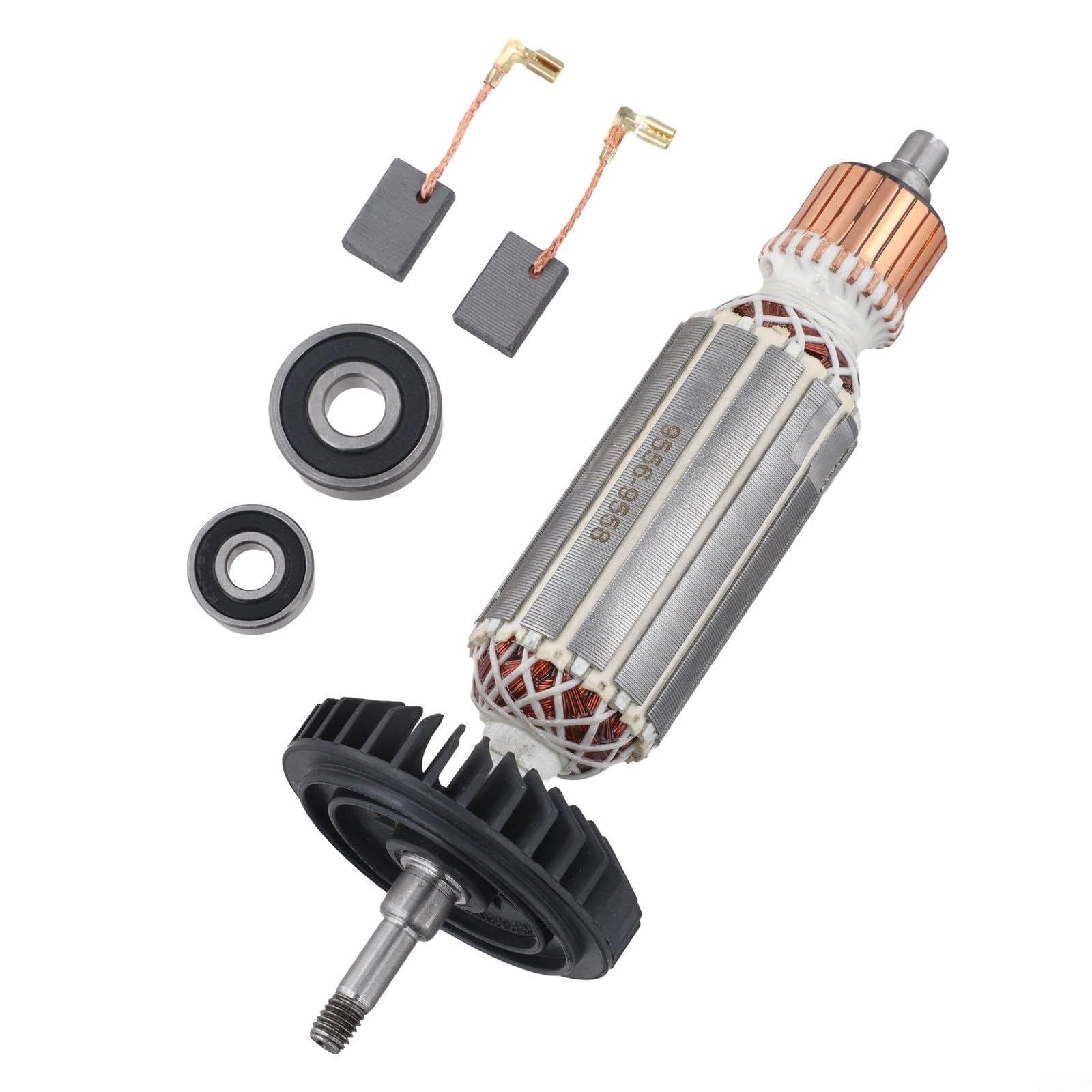 Angle Grinder Armature For Rotor Replacement for ROTOR 9556 9557 9558 9556NB 9556HN 9557NB 9557HN 9557PB 9558NB 9558HN 9558PB, Metal Electric Motor Repair Part(220V)