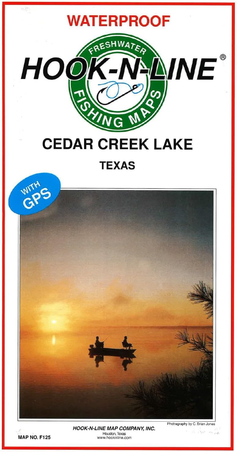 Cedar Creek Lake Hook-N-Line F125 Fishing Map
