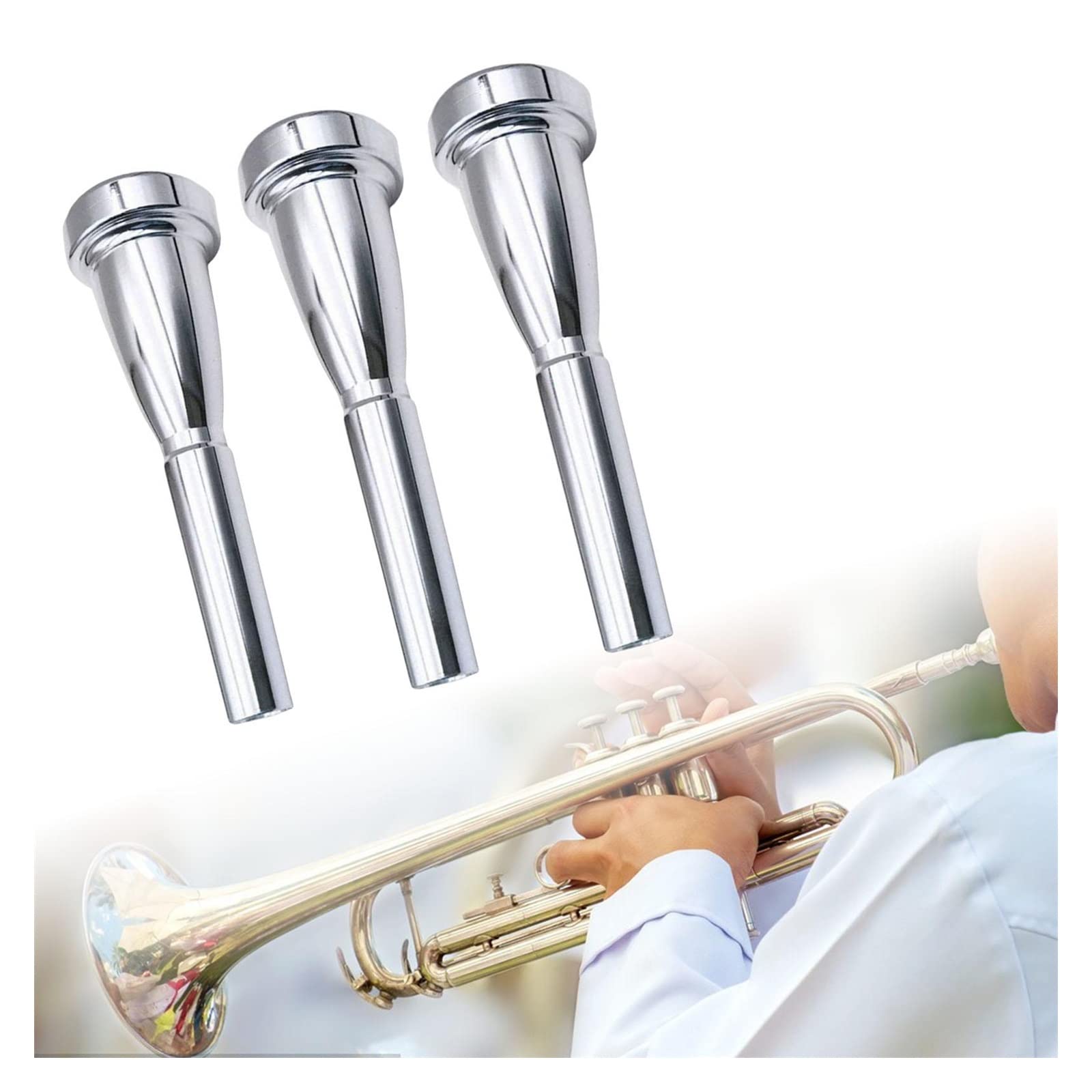 3x ustnik do trąbki 3C 5C 7C rozmiar akcesoria do instrumentów muzycznych