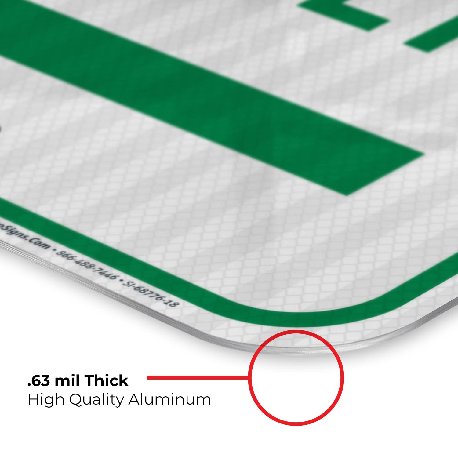 Restaurant Parking Only with Left Arrow Sign, 12x18 Inches, 3M EGP Reflective .063 Aluminum, Fade Resistant, Made in USA