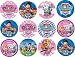 Produktbild 12 x Paw Patrol vorgeschnittenen Zuckerguss Cupcake Topper leicht Abziehen und Befestigen