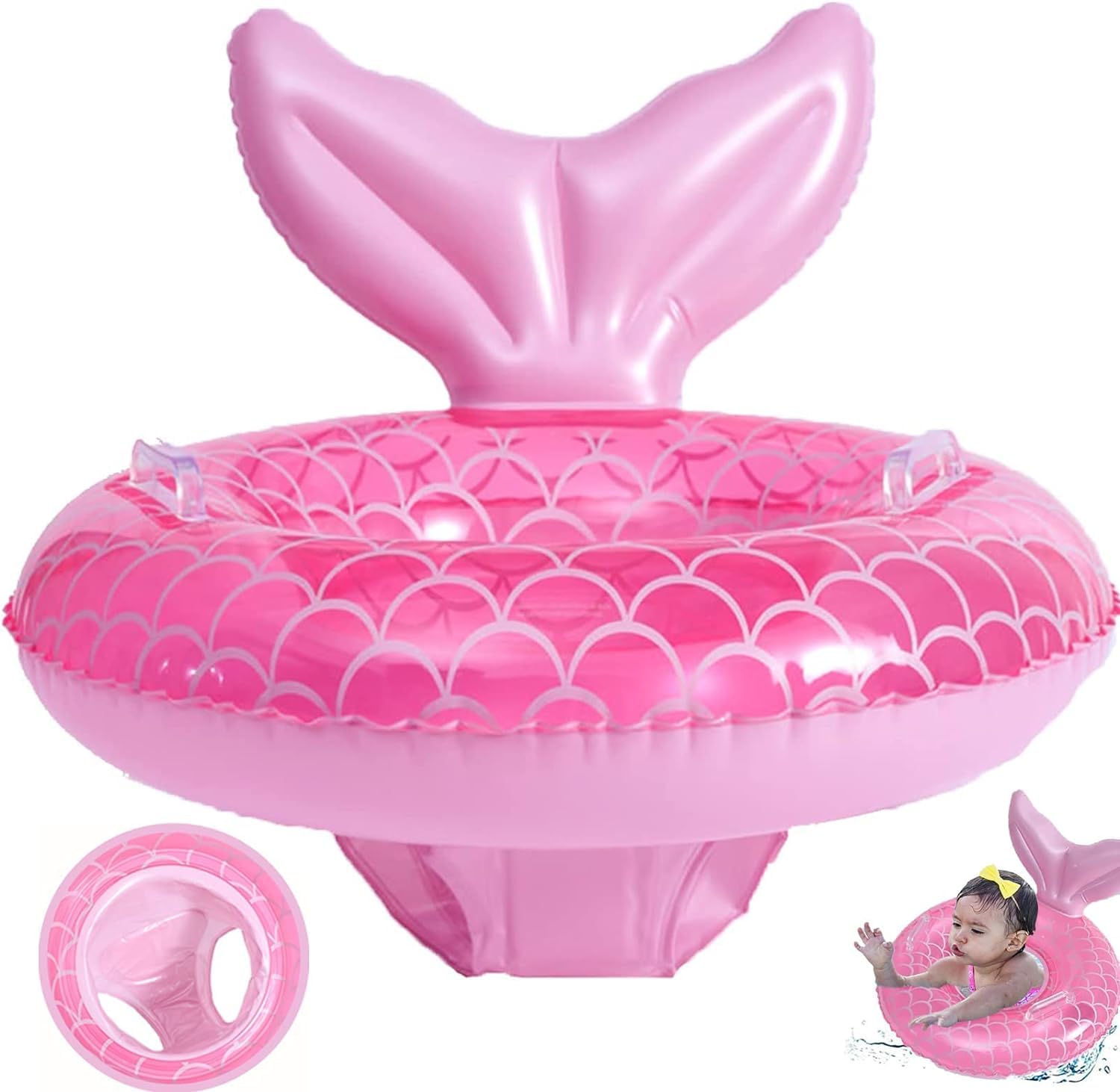 Inflable Bebé Flotador Asientos de Natación para Bebés Flotador Bebe Nadar Anillo con Asiento de Seguridad, Apto para bebés a Partir de 1 año