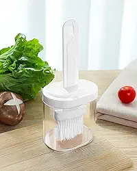 Garrafa de óleo e molho com escova de silicone – Garrafa de óleo de cozinha especial para cozinhar, vinagre, molho, churrasco, fritura, grelhar DJA1213-03