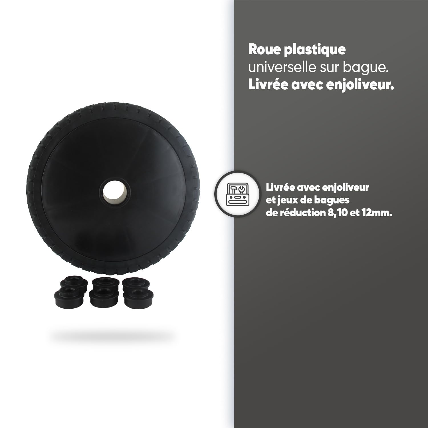 Ruota Completa Per Tosaerba Honda - Diametro 200 Mm Con Coprimozzo, Verde - Foto 8