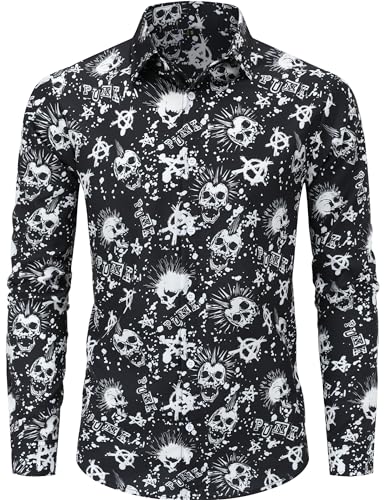 Divertidas camisas de los años 70, estilo discoteca, hip hop,