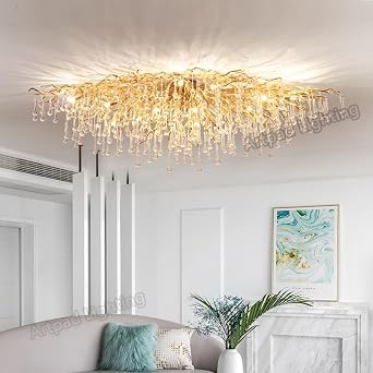 Modern Branch Crystal Chandeliers Gold Luxury Lighting Chandelier for Bedroom Dining Living Room Kitchen Light