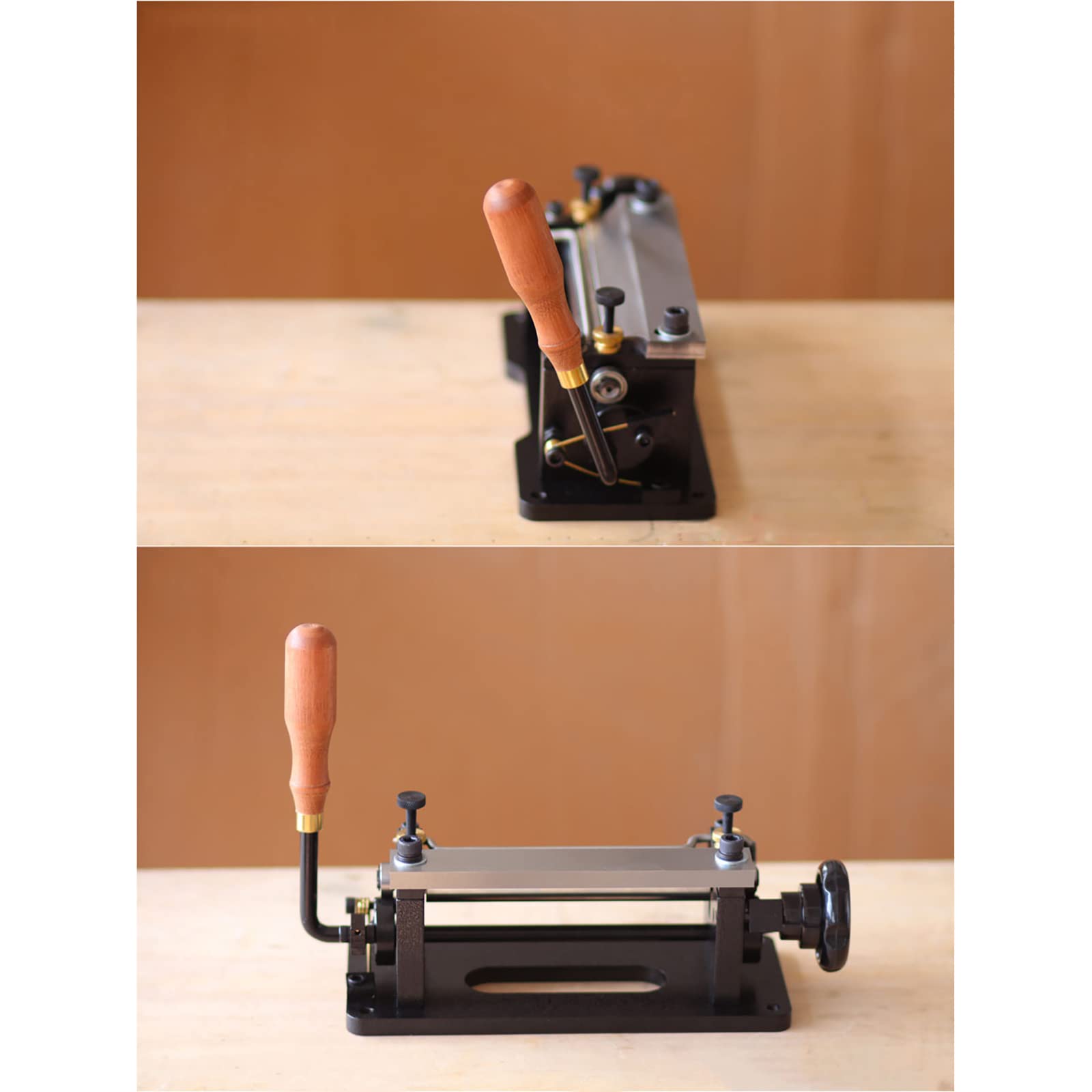 Macchina per Sfoltire Le Briglie di Cavallo in Cuoio Conciato al Vegetale, Manico in Legno Massello, Adatta per Pelli Conciate al Vegetale con Una Larghezza Inferiore a 8 Cm