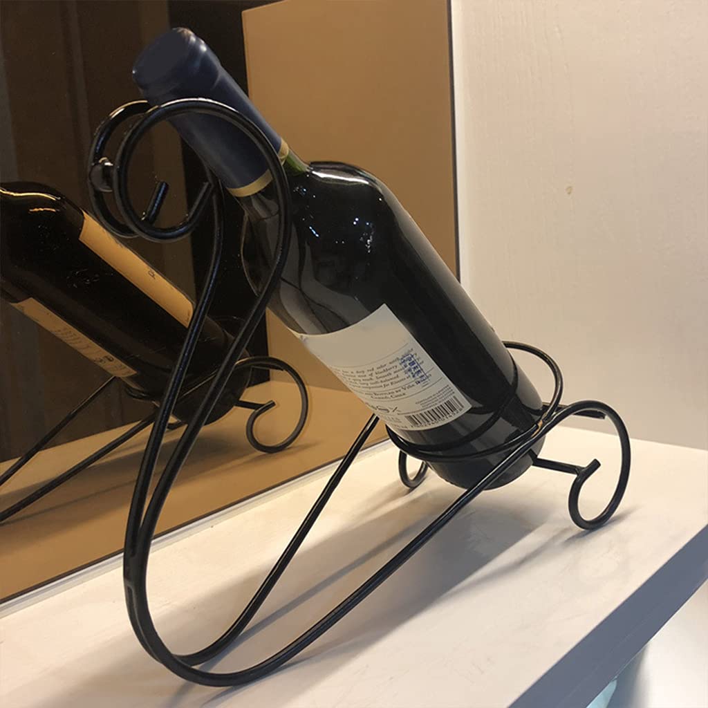 Single Bottle Wine Holder Red Wine Storage Rack Countertop Display Storage