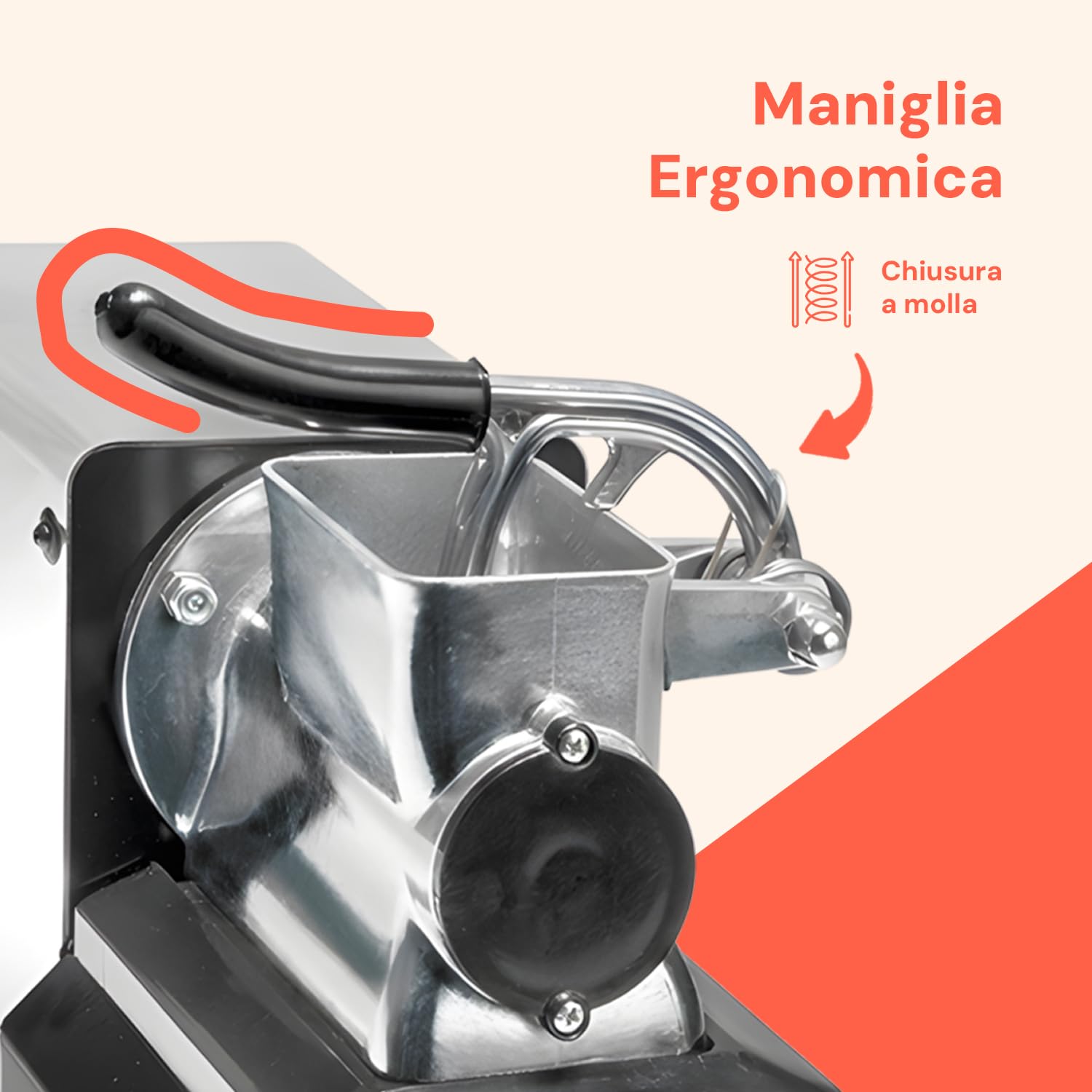 Avilia Rallador eléctrico profesional para queso, de acero inoxidable, 200 W, ideal para queso, chocolate, pan – Corte ajustable, 32,5 × 15 cm – Fabricado en Italia