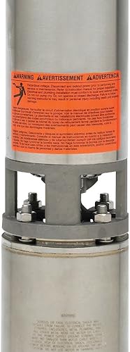 Miniatura 4 de Goulds Bomba sumergible para pozo de agua 5GS05412C, 5 GPM,  HP, 12 etapas, 3 cables, caja de control de 230 V incluida.