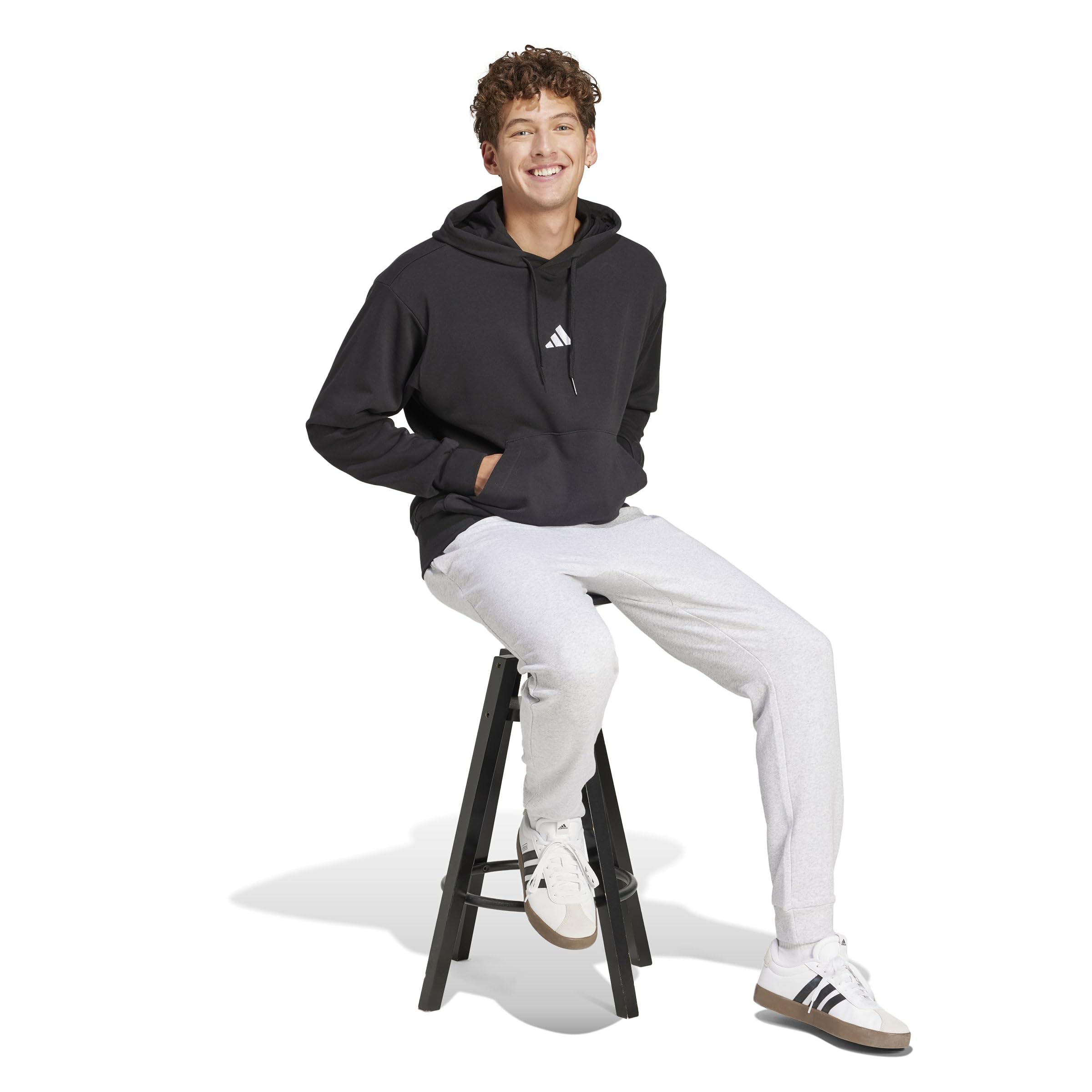 adidas Herren Essentials Feelcozy French Terry Hoodie Sweatshirt – Bild 8