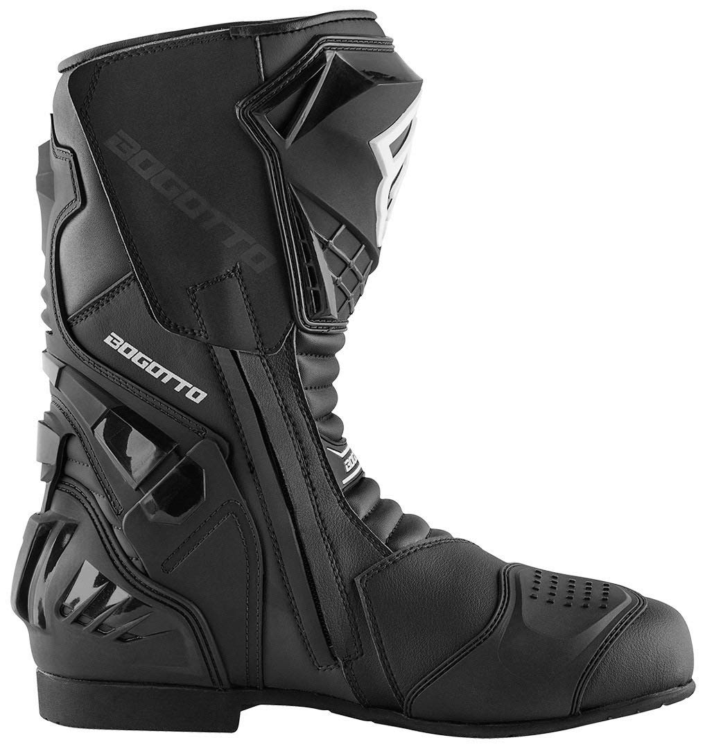 Bogotto Assen Motorradstiefel, schwarz, 42