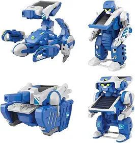 Kit Robô Energia Solar 3 em 1 Infantil Divertido Educativo Brinquedo de Montar Criativo